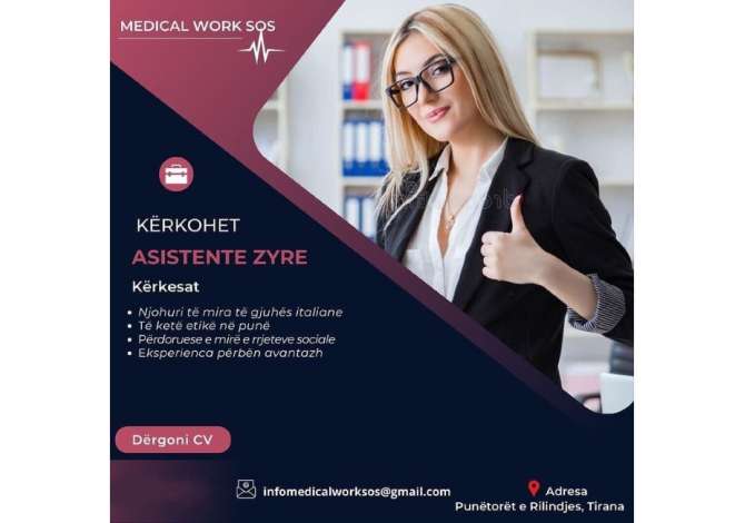Job Offers Asistente Zyre With experience in Tirana