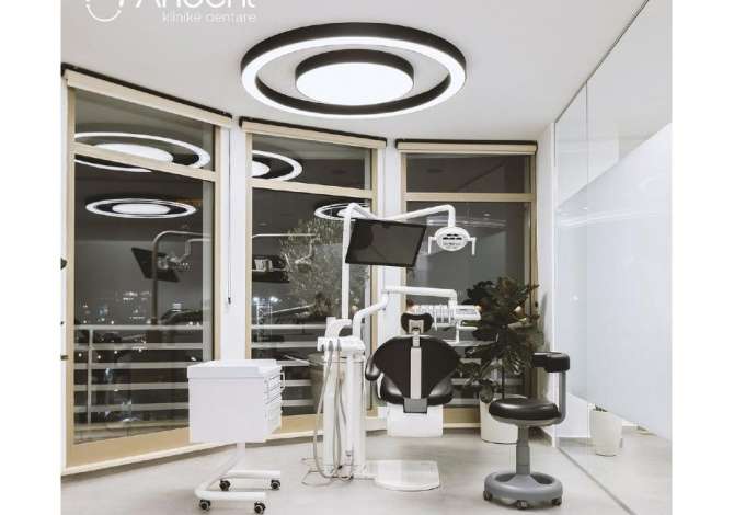 my dental clinic Klinika Dentare  kryen Pastrim, Zbardhim, Mbushje, Heqje, Implante, Ura fikse, P