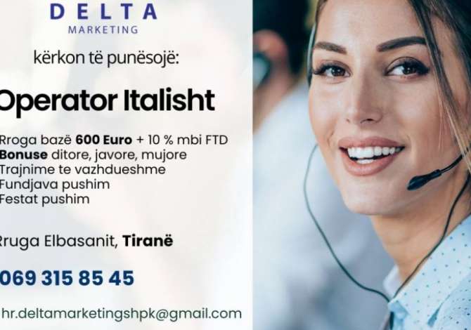 Job Offers Call Center Agent Beginner/Little experience in Tirana