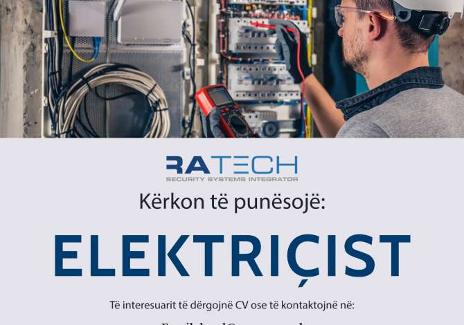 Job Offers Electrician Beginner/Little experience in Tirana
