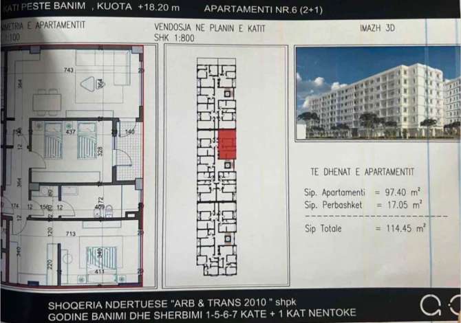 Casa in vendita 2+1 a Tirana - 85,837 Euro