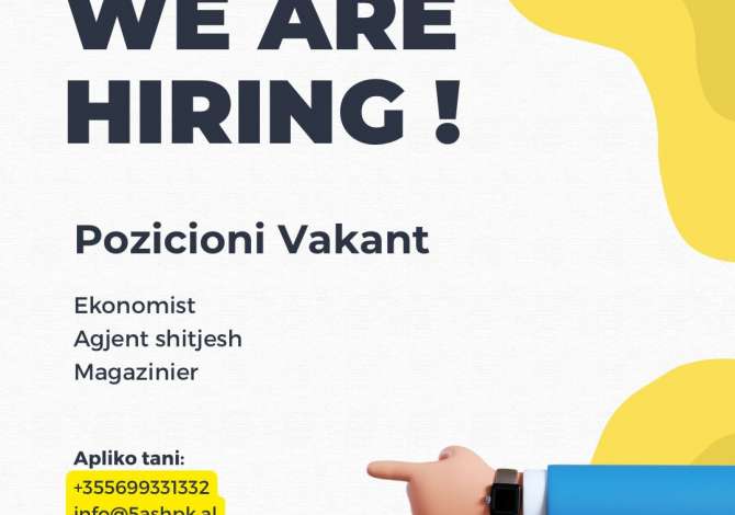 Job Offers Economist With experience in Tirana